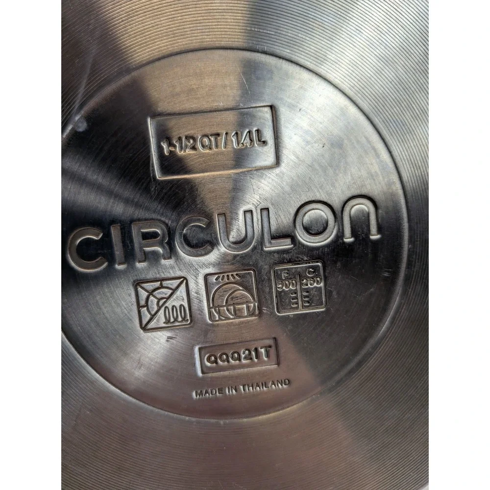 Circulon Stainless Steel‎ 1.5 Qt Saucepan Pot Induction Nonstick 1.4L NO LID